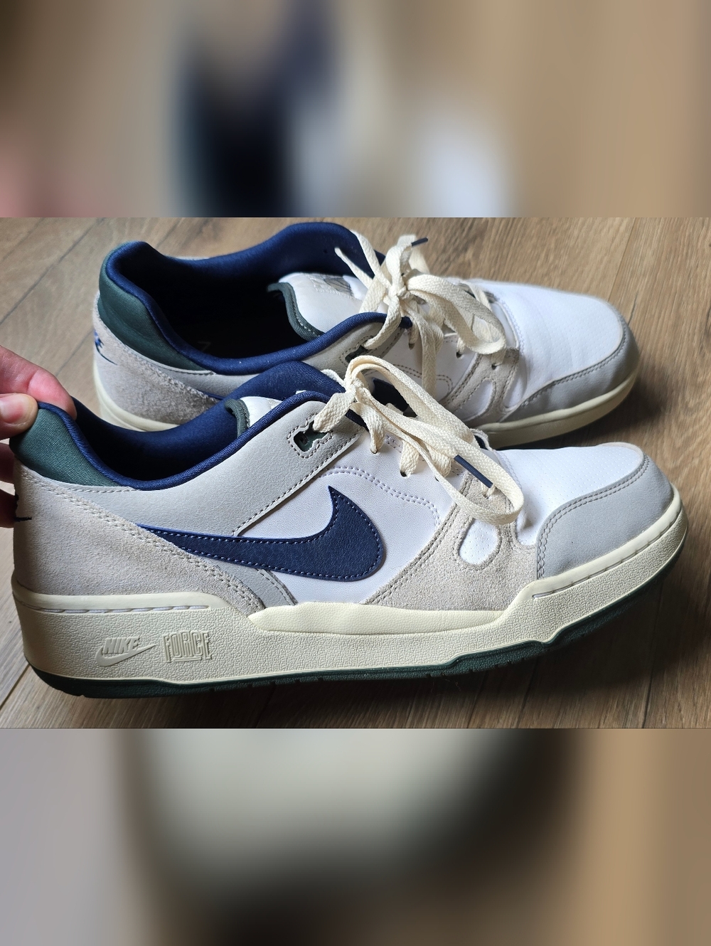 Mens Nike Full Force Green/Navy Shoes